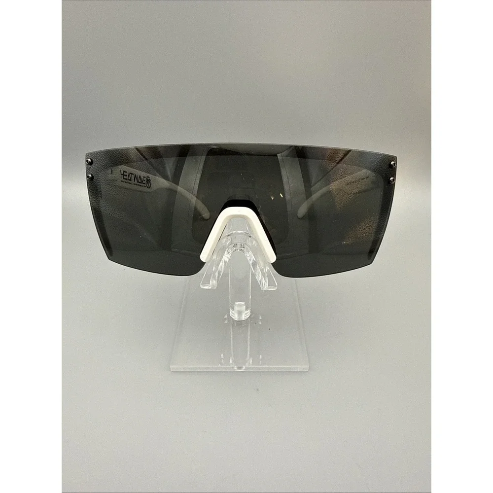 Heatwave Authentic Shield Glasses Z87+ White Frame Black Lens UV400 A2.3 ANSI